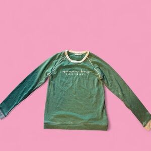 Green Long Sleeve Women's Top